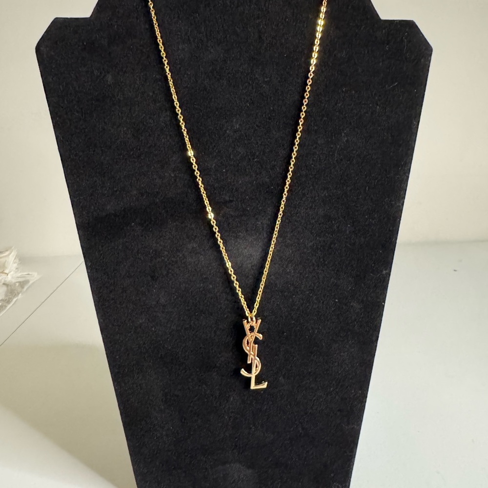 Yves Saint Laurent Gold Initial Necklace
